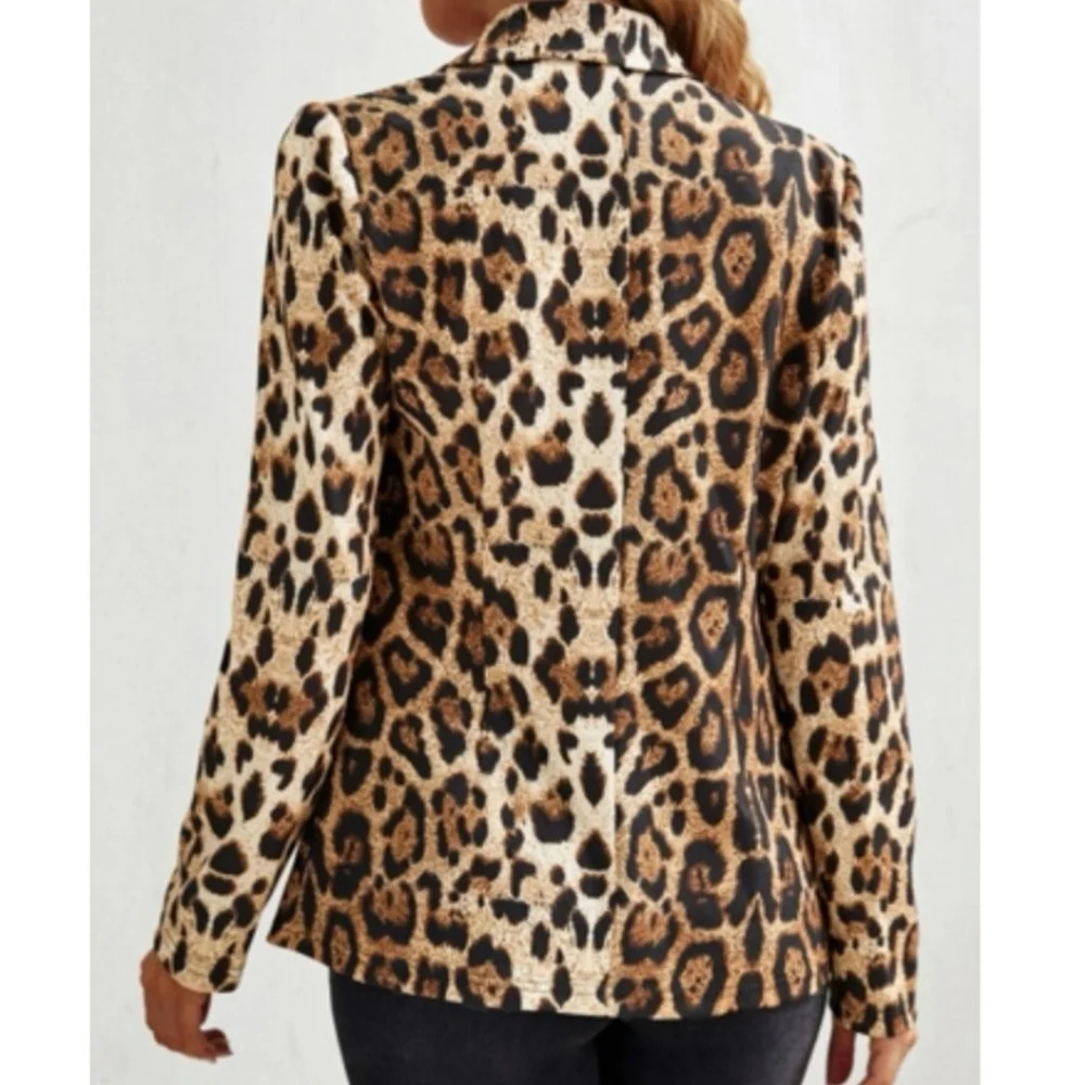 Chic leopard print blazer - Picture 3 of 5